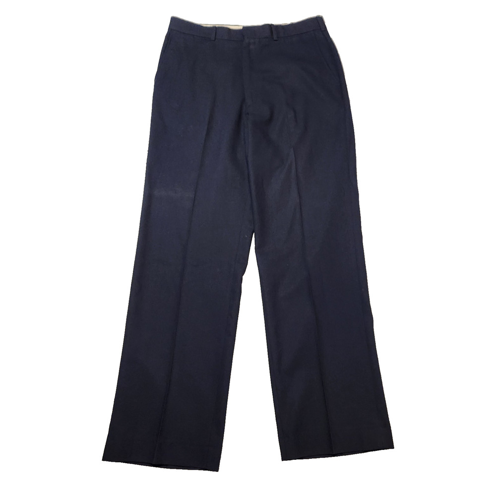 Vintage Farah Navy Blue Performance Blend No Wrinkle Slacks Pants Men's 32x30